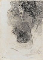 Portrait of a young woman, circa 1900