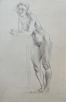 Female nude, circa 1945-1950