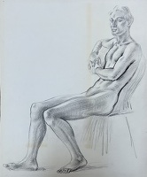 Male Nude, circa 1945-1950