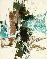 Abstract in blue and brown, circa 1944