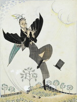 Study for a Book jacket design, c. 1920