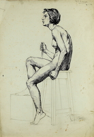 Profile study of a nude