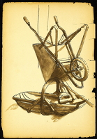 Wheelbarrow and basket