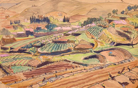 Southern French landscape, circa 1925