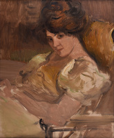 Portrait of a lady reclining