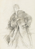 Study of a woman with coat