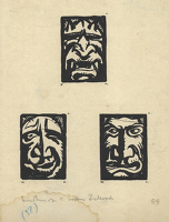 Masks 5, 6 & 7, c 1919 (V-2936)