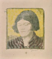 Girl with eyes shut, 1925