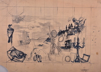 Study  for mural for the canteen of...