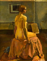 A Seated Model in the Studio