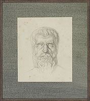 Study of a sculptural head, circ a 1925