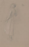 Study of a peasant girl - circa 1900