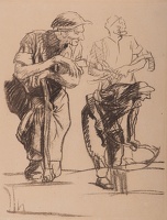 Men with Hatchets, circa 1914