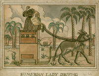 Sumerian Lady Driving, 1928