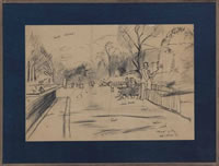 Study for Hyde Park, Figures (2), 1931