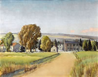 Road to the village, cira 1900