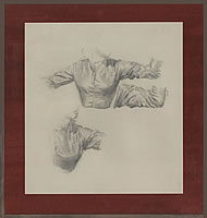Study of a Woman with Arms Raised