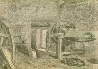 The Barn with sleeping dog, 1932