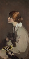 Young Woman with Cat, circa 1928