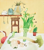 Still-life with vegetables, mid 1970's