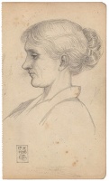 Bessie in profile, 17.X.1916
