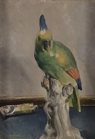 Still life with Meissen Parrot and...