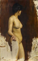 Female standing nude