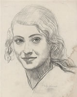 Portrait of a young girl, c.1920