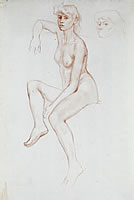 Study of a seated nude