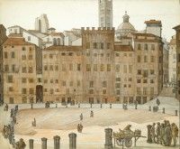 In the Piazza, Siena, circa 1951