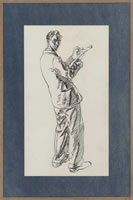 Self Portrait Sketching,  1935