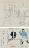 Five sketchbook sheets, circa 1916