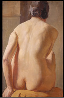 Female Nude Seated, Rear View, c.1920