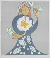 Hieratic Floral Figure, 1974