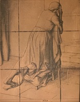 Woman Praying, the original plate, 1928