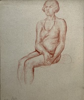 The quarter seated nude in bathing...