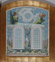 Design for the wall above the altar...