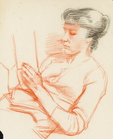 Woman Reading, circa 1950