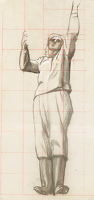 Study for woman on ladder