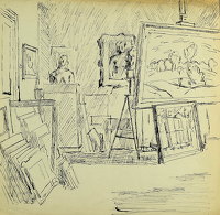 Artist's Studio, circa 1930