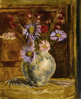 Still life of flowers in a vase