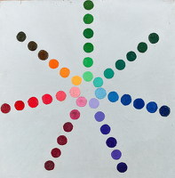 Multi coloured dots
