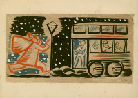 Original Christmas Card Design, 1936