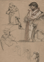 Studies for a Man Holding a Scroll,