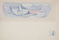 Study for Boats and lobster baskets