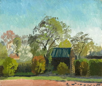 View along Oak Cottage garden