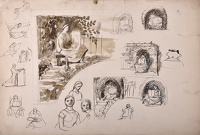 Preliminary sketches for the...