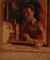 Self Portrait at Easel - c.1940