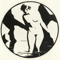 Nude in Pool, 1920