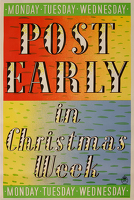 Post Early in Christmas Week, 1939